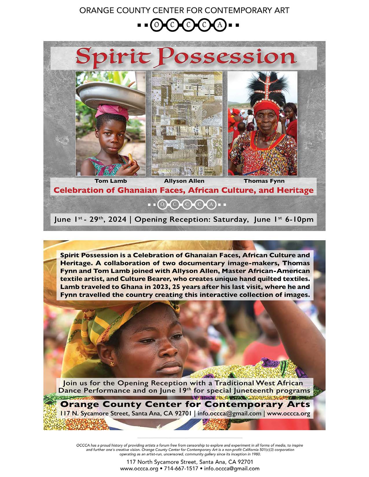 Spirit Possession exhibition announcement